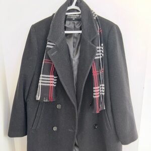 Forecaster Of Boston Women Wool Pea coat Size 16 extra large Black jacket